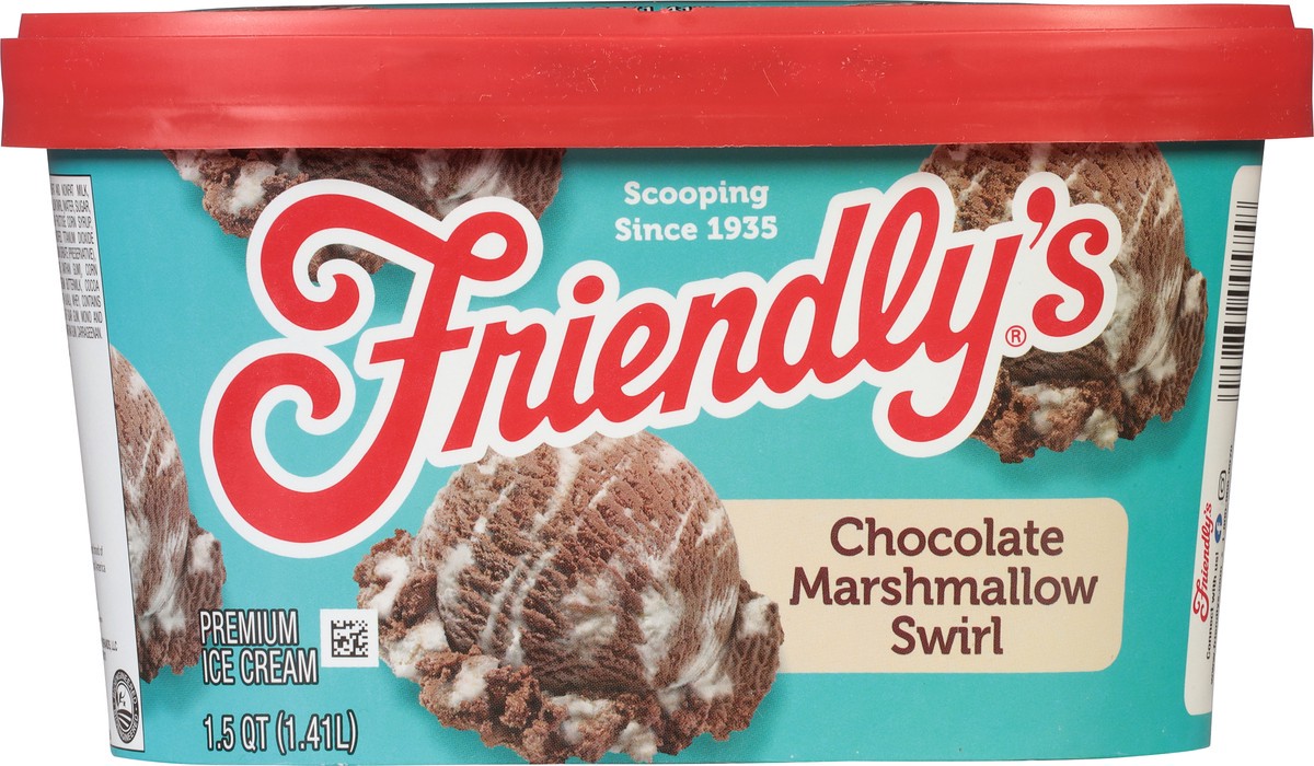 slide 9 of 9, Friendly's Chocolate Marshmallow Swirl Premium Ice Cream 1.5 qt, 1.5 qt