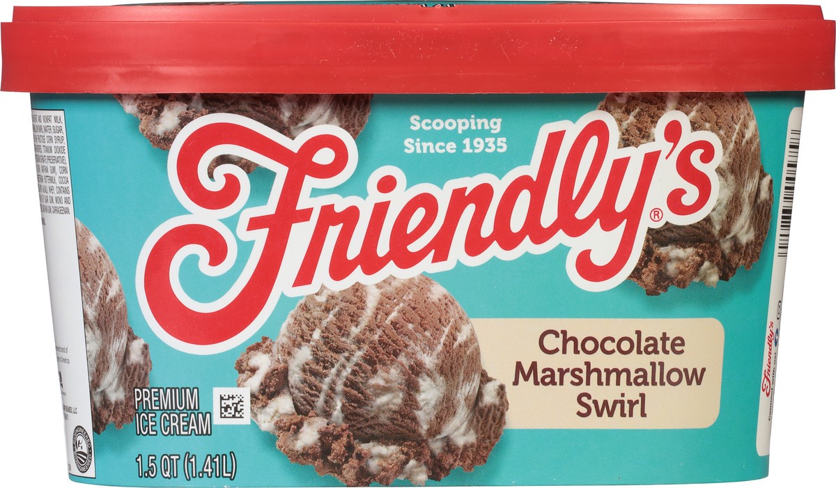 slide 7 of 9, Friendly's Chocolate Marshmallow Swirl Premium Ice Cream 1.5 qt, 1.5 qt