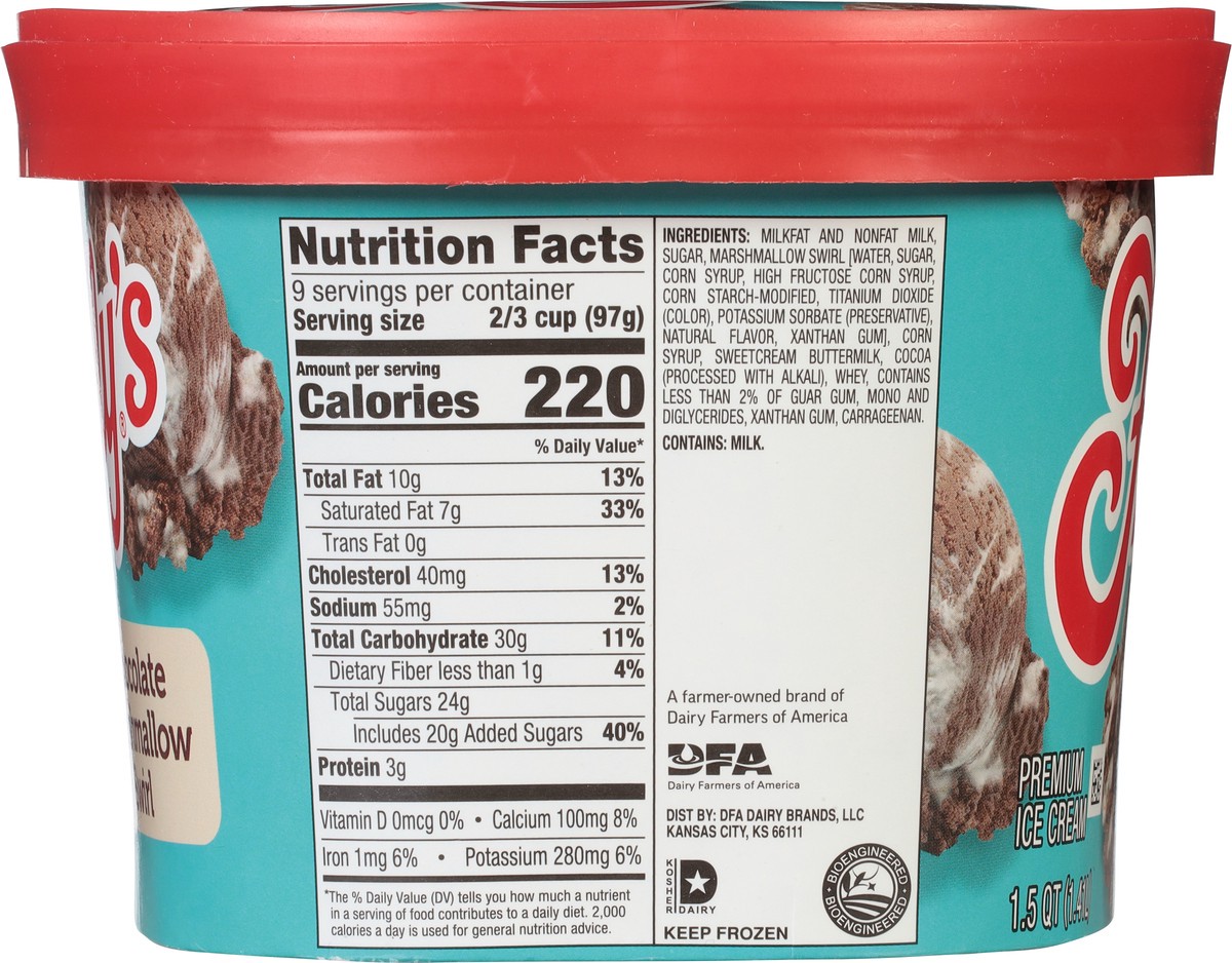 slide 4 of 9, Friendly's Chocolate Marshmallow Swirl Premium Ice Cream 1.5 qt, 1.5 qt