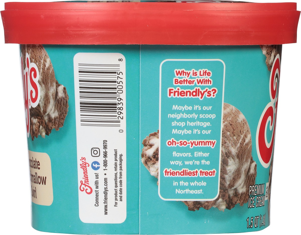 slide 5 of 9, Friendly's Chocolate Marshmallow Swirl Premium Ice Cream 1.5 qt, 1.5 qt