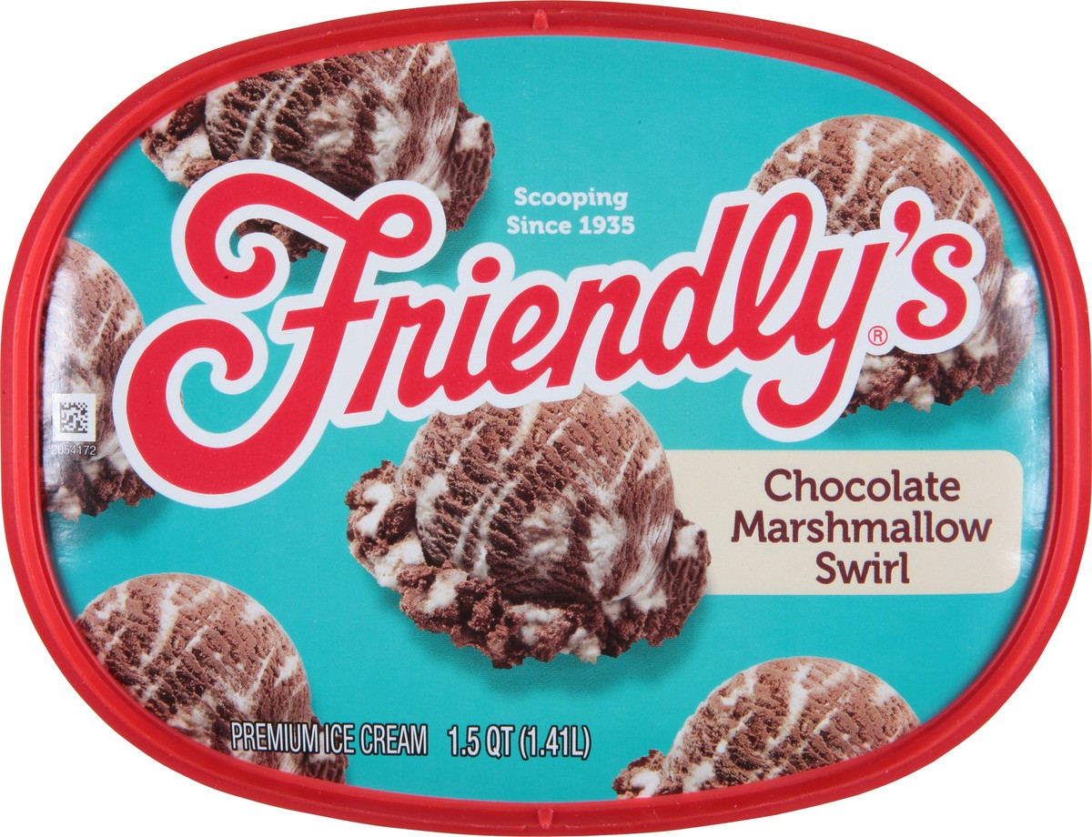 slide 2 of 9, Friendly's Chocolate Marshmallow Swirl Premium Ice Cream 1.5 qt, 1.5 qt