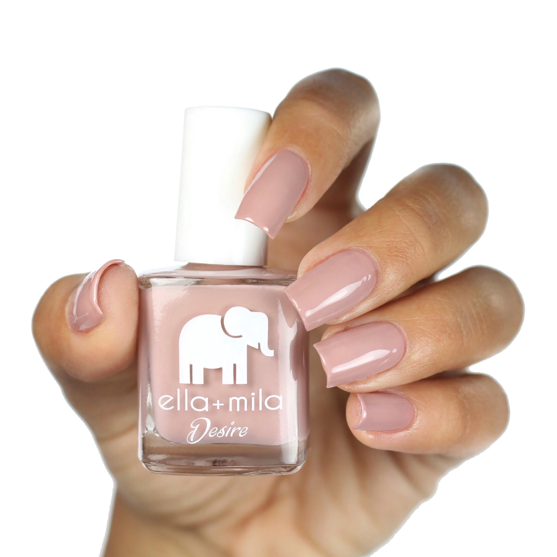 slide 2 of 3, ella+mila Nail Polish, Desert Suede, 0.45 fl oz