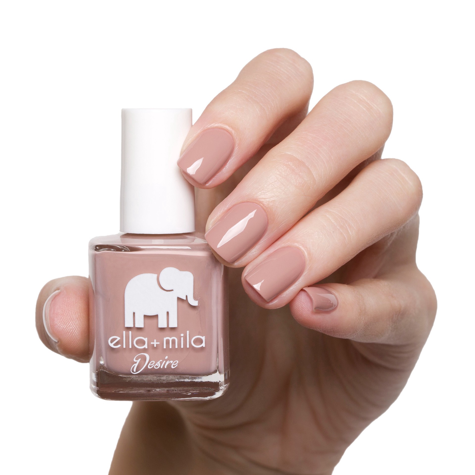 slide 3 of 3, ella+mila Nail Polish, Desert Suede, 0.45 fl oz