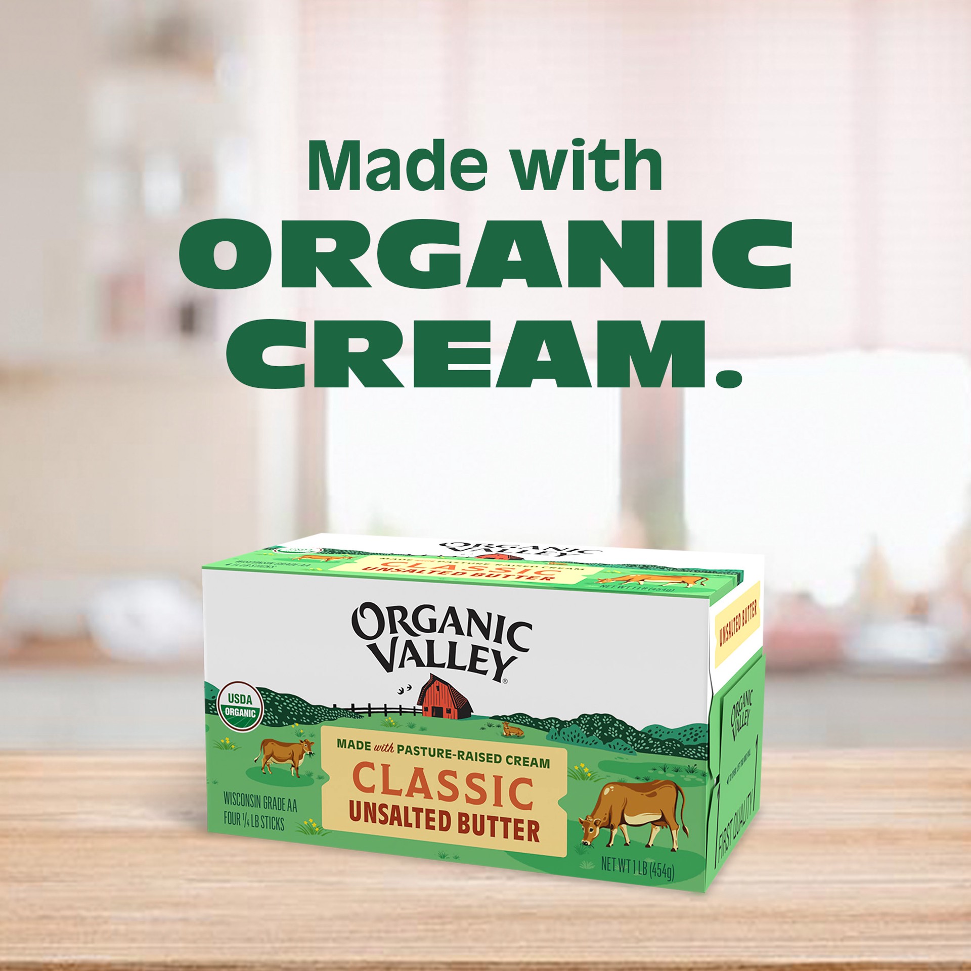 slide 2 of 9, Organic Valley Unsalted Classic Butter 16 oz, 16 oz