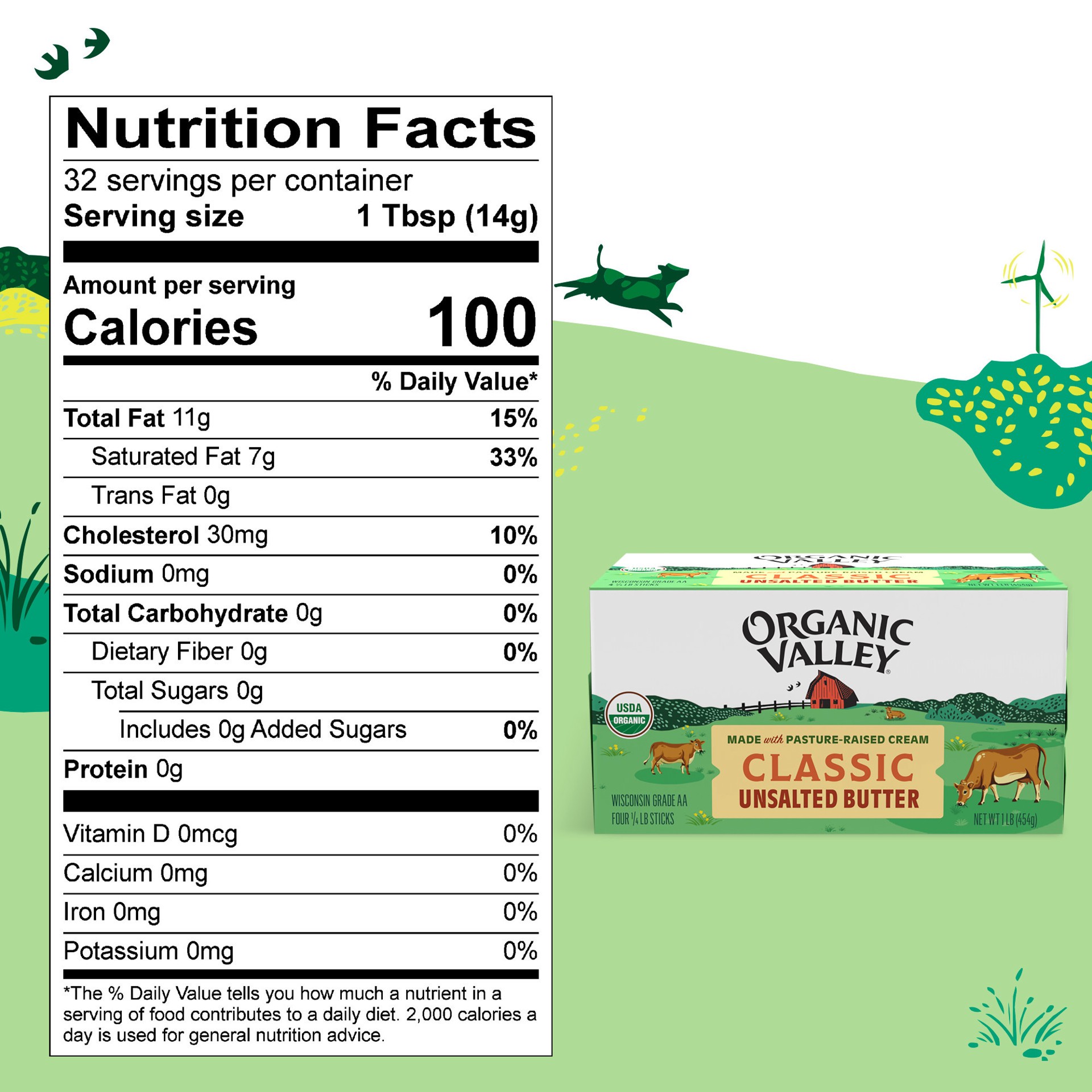 slide 8 of 9, Organic Valley Unsalted Classic Butter 16 oz, 16 oz