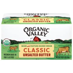 Organic Valley Unsalted Classic Butter 16 oz
