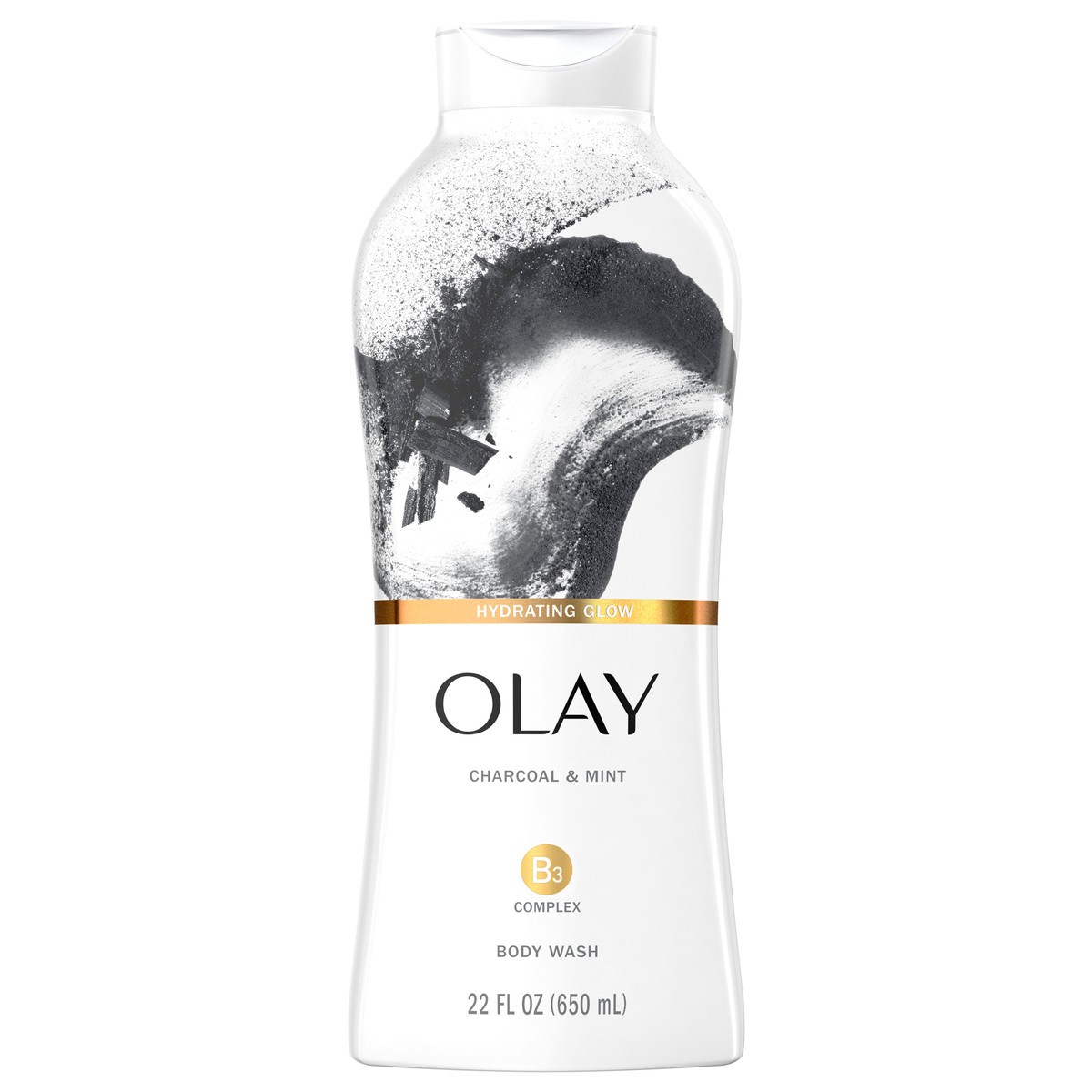 slide 1 of 3, Olay Cleansing Infusion Body Wash, Charcoal + Mint, 22 fl oz, 22 fl oz