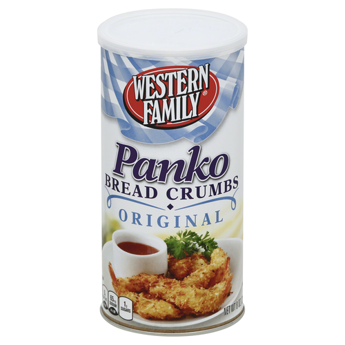 slide 1 of 1, Western Family Panko Original Bread Crumbs, 8 oz