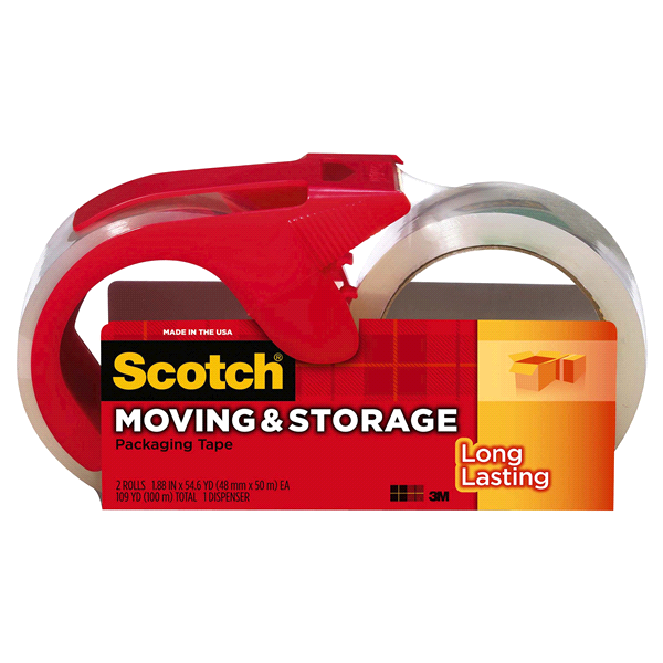 slide 1 of 9, Scotch Long Lasting Storage Packaging Tape, 109 yd