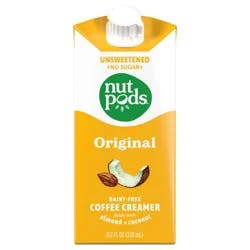 nutpods Unsweetened Non Dairy Original made with Almonds and Coconuts Coffee Creamer