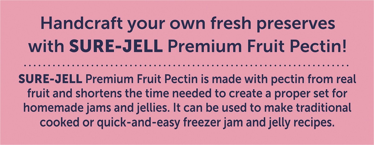 slide 5 of 9, Sure-Jell Premium Fruit Pectin for Less or No Sugar Needed Recipes, 1.75 oz Box, 1.75 oz