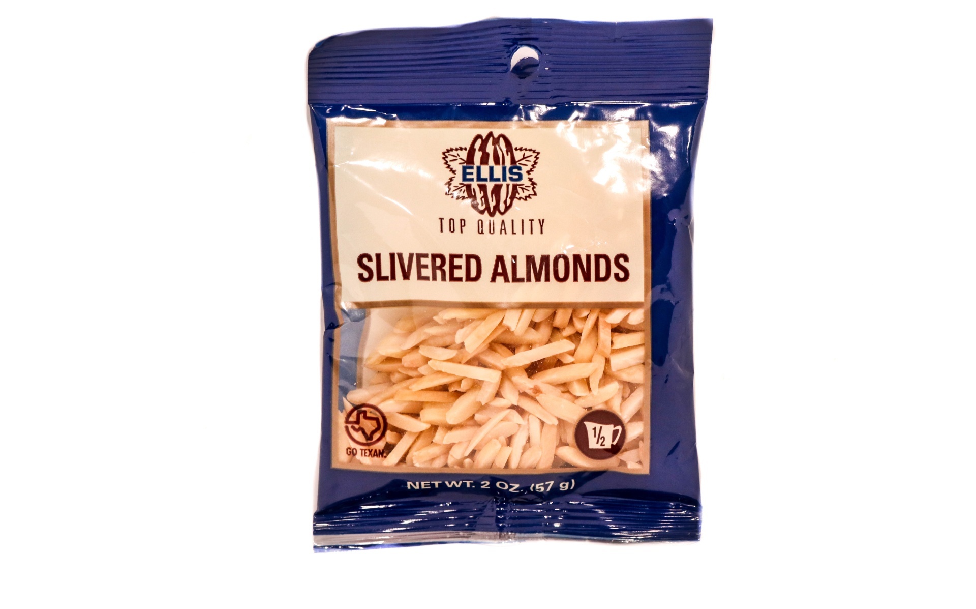 slide 1 of 1, Ellis Top Quality Slivered Almonds, 2 oz