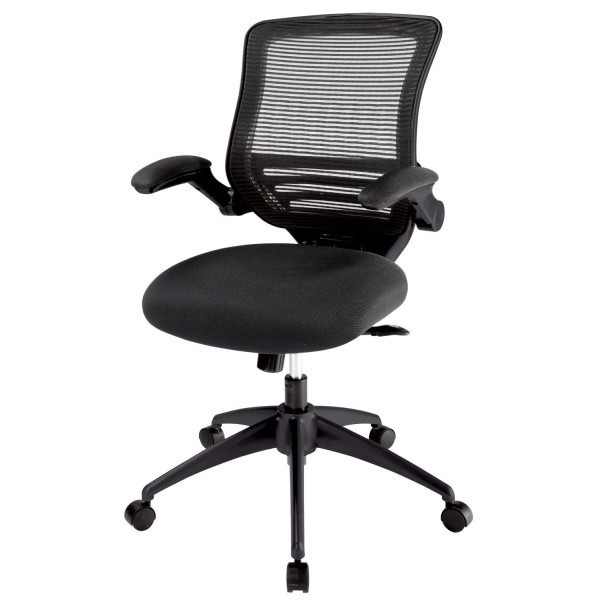 slide 4 of 7, Realspace Calusa Mesh Mid-Back Manager's Chair, Black, Bifma Compliant, 1 ct