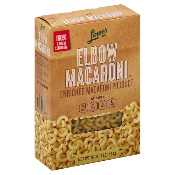 slide 1 of 1, Lowes Foods Macaroni Elbow, 16 oz