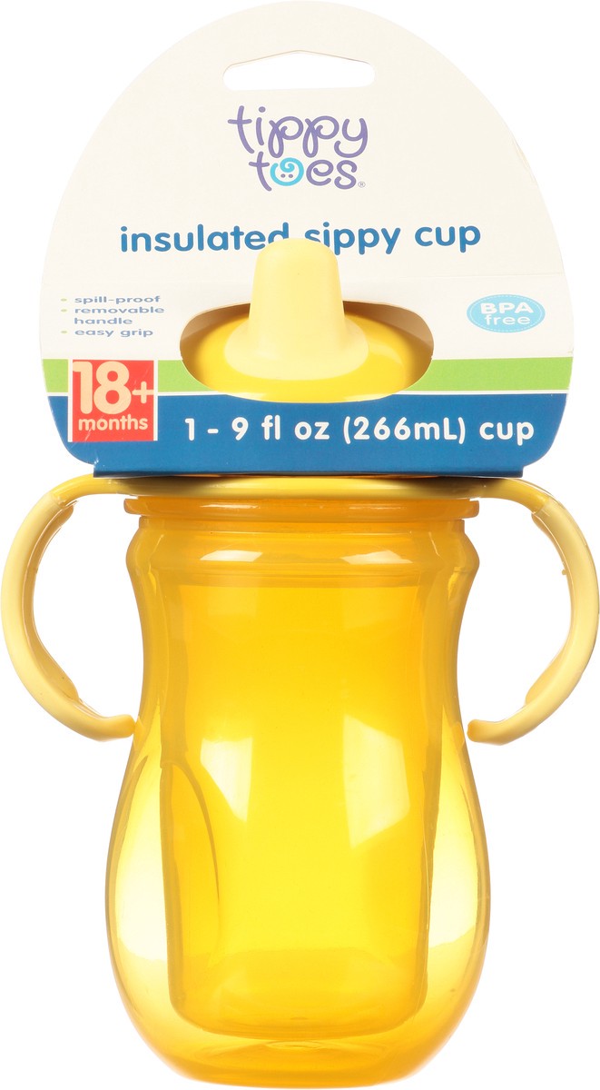 slide 9 of 9, Tippy Toes 9 Ounce Insulated Sippy Cup 1 ea, 1 ct