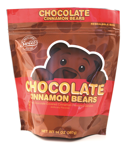 slide 1 of 1, Sweet's Chocolate Cinnamon Bears, 14 oz