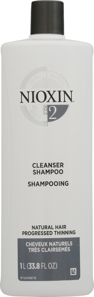 slide 4 of 12, Nioxin 2 Natural Hair Progressed Thinning Cleanser Shampoo 1 lt Bottle, 1 l