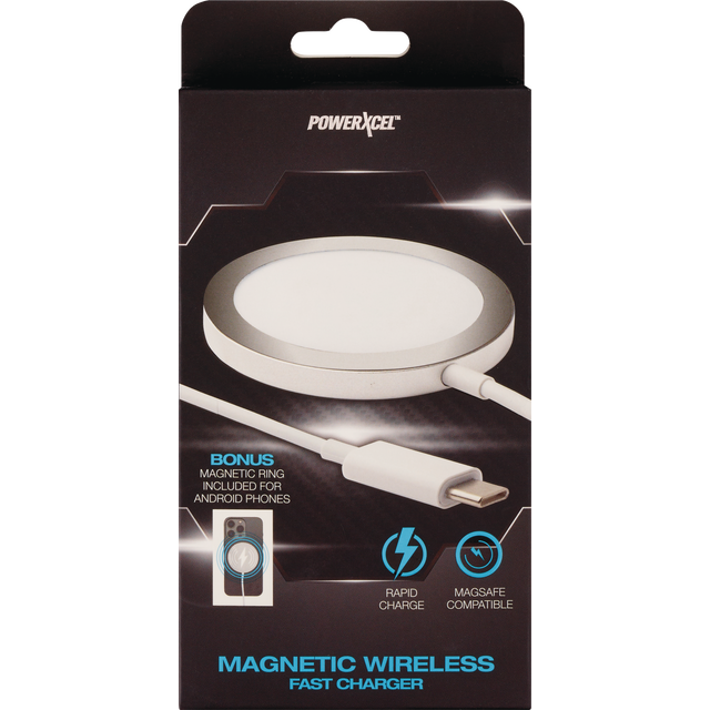 slide 1 of 1, POWERXCEL Magsafe Wireless Charger W/ Add, 1 ct