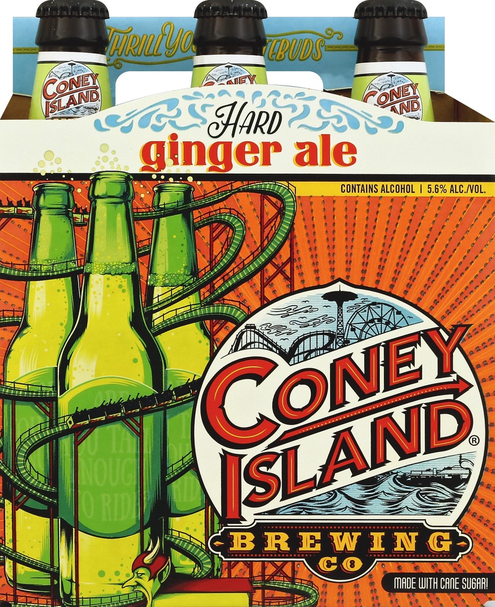 slide 4 of 4, Coney Island Brewing Co. Hard Ginger Ale 6 ea, 6 ct