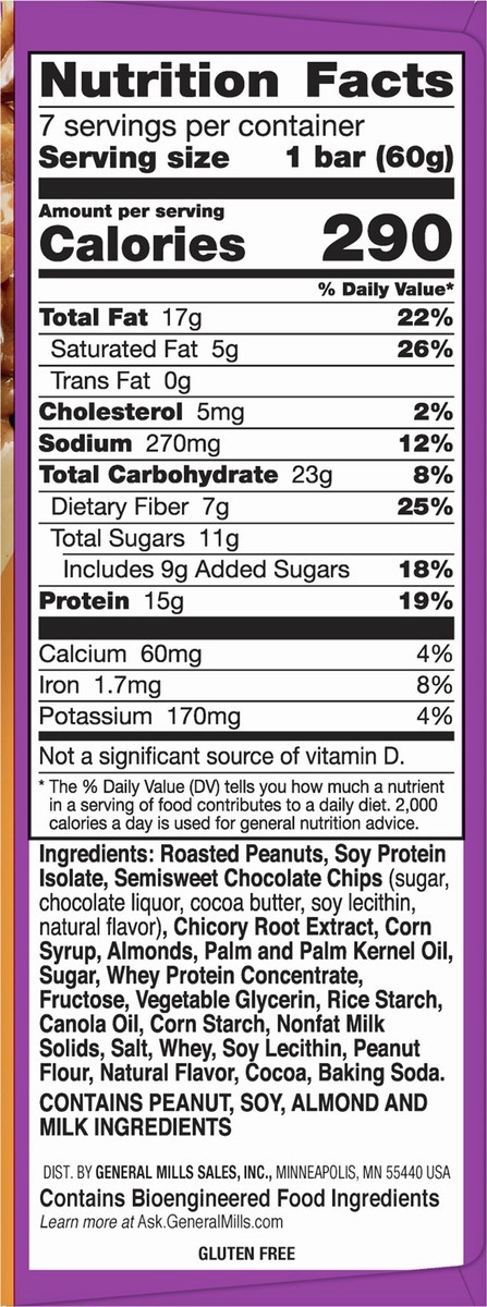 slide 6 of 12, Nature Valley Xl Protein Salted Caramel Dark Chocolate Chewy Bars 7 Bars 2.12 oz 7 ea Box, 7 ct