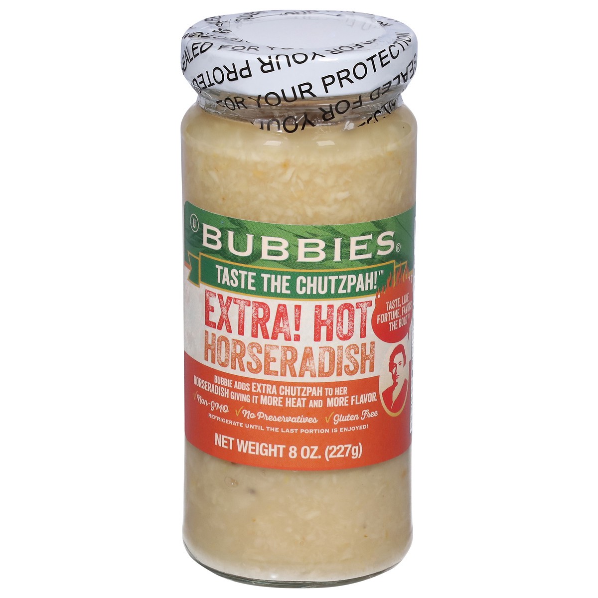 slide 1 of 9, Bubbies Extra Hot Extra Hot Horseradish 8 oz, 1 ct