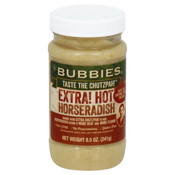 slide 1 of 1, Bubbies Extra Hot Horseradish, 8.5 oz