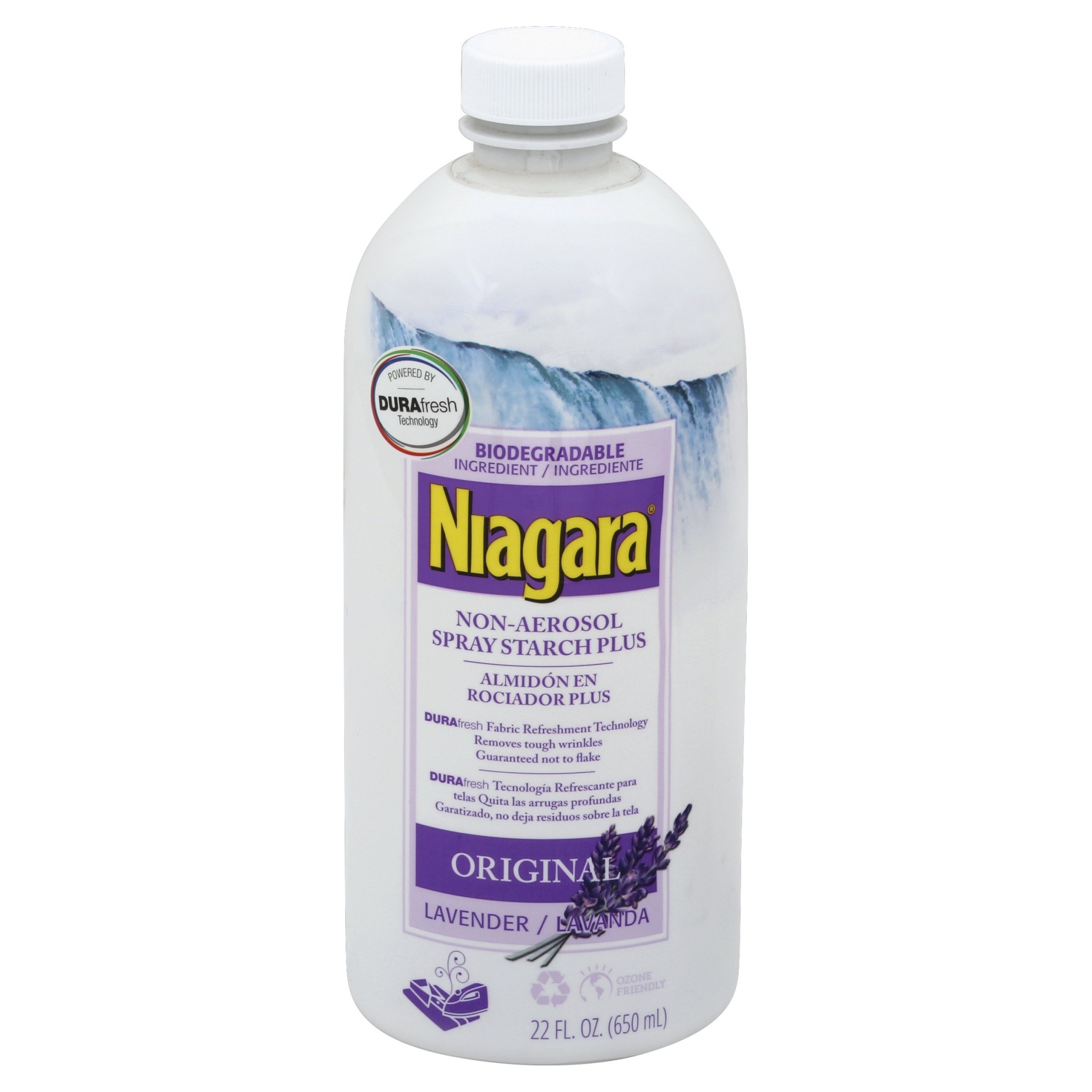 slide 1 of 1, Niagara Spray Starch Plus, Lavender, 22 fl oz