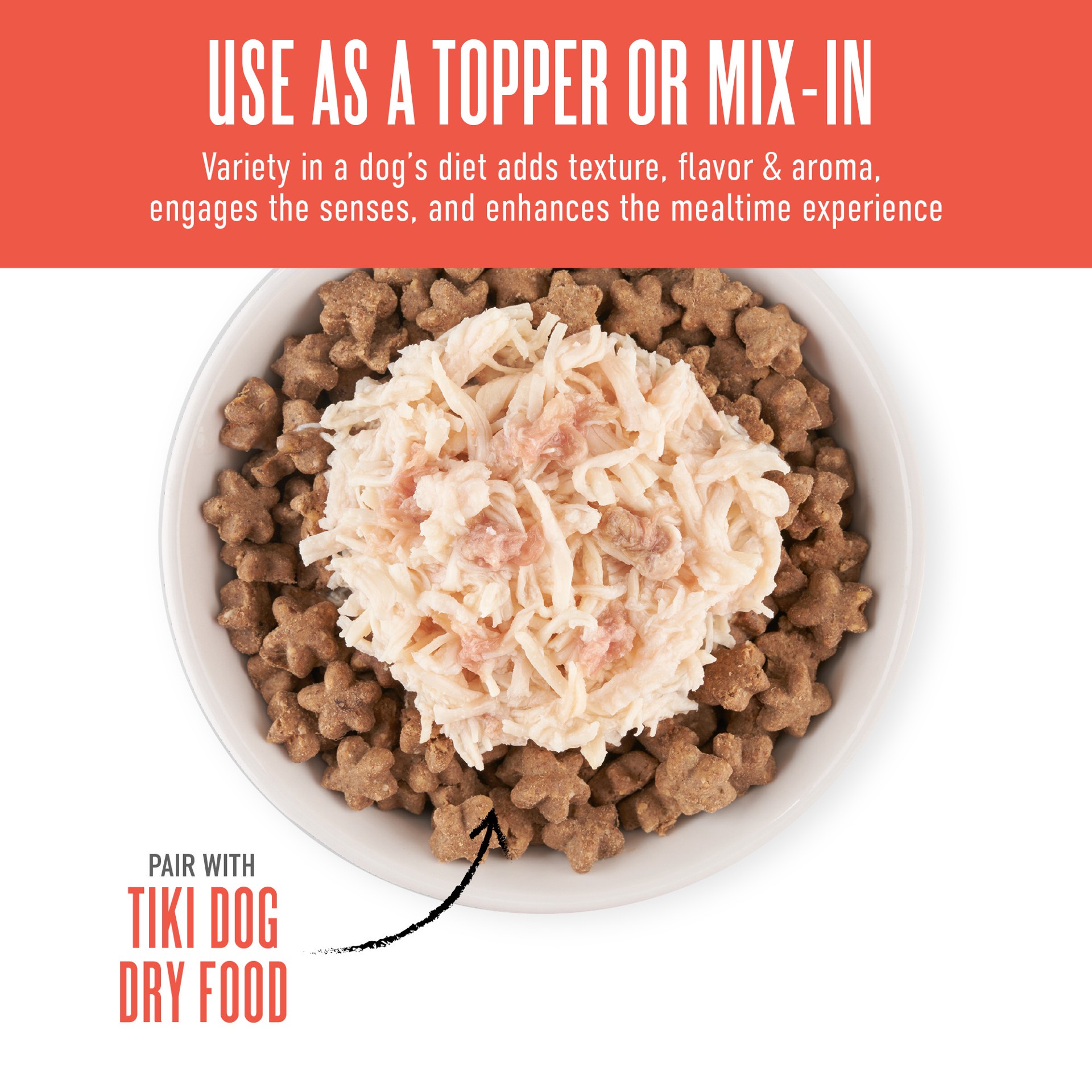 slide 3 of 7, Tiki Dog Born Carnivore Protein Booster Chicken and Beef Recipe in Broth Dog Food Topper, 2.1 oz., 1 ct