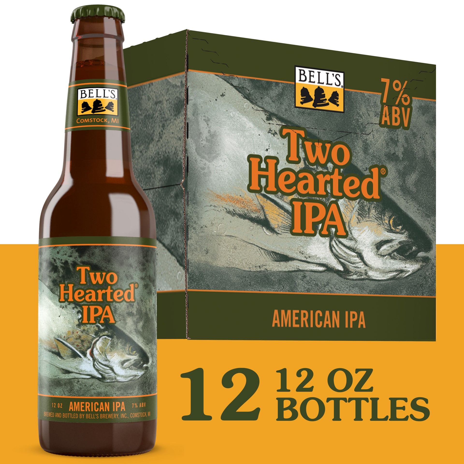 slide 1 of 8, Bell's Bells Two Hearted Ale Bottles, 12 ct; 12 fl oz