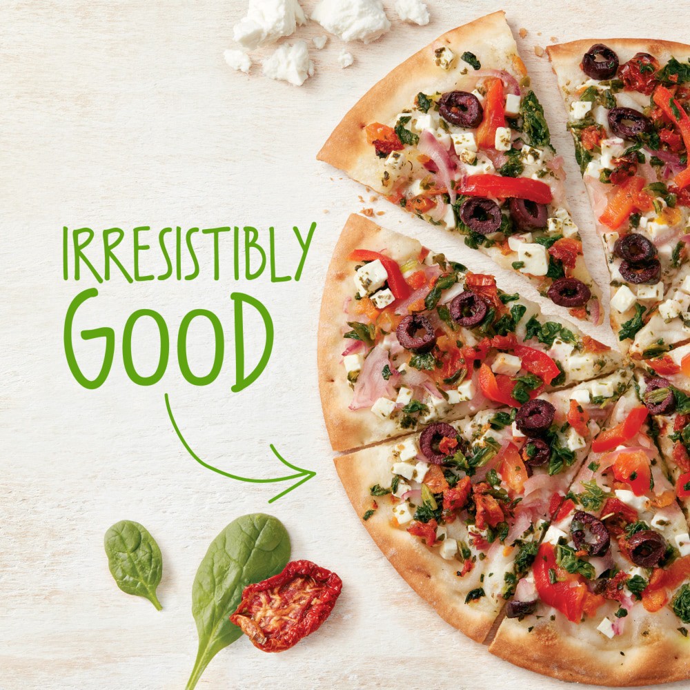 slide 3 of 5, Simple Truth Organic Greek Style Ultra-Thin Crust Vegetable Pizza, 12.52 oz