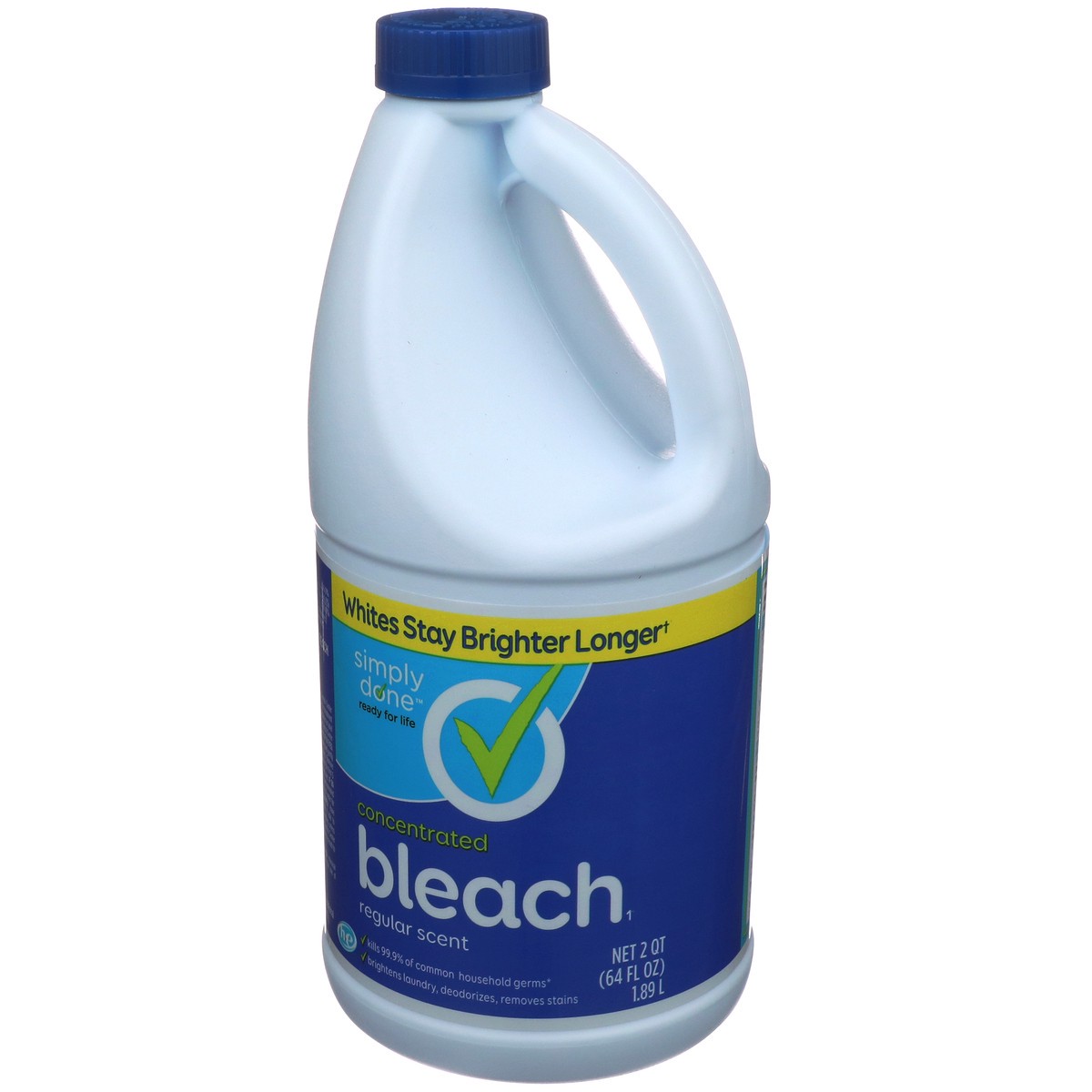 slide 7 of 12, Simply Done Concentrated Bleach, Regular, 2 qt