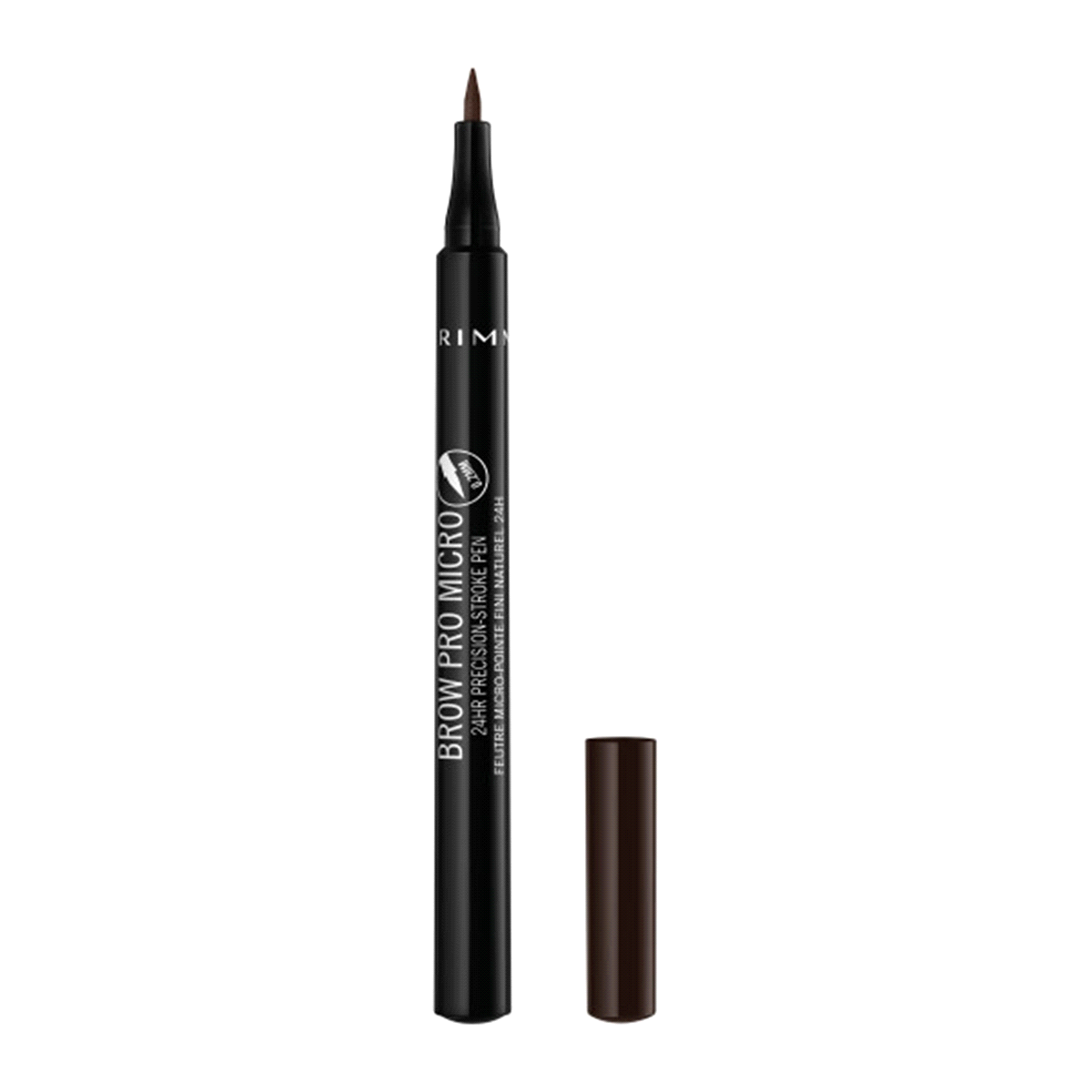 slide 1 of 5, Rimmel Brow Pro Micro Pen Dark Brown, 0.03 fl oz