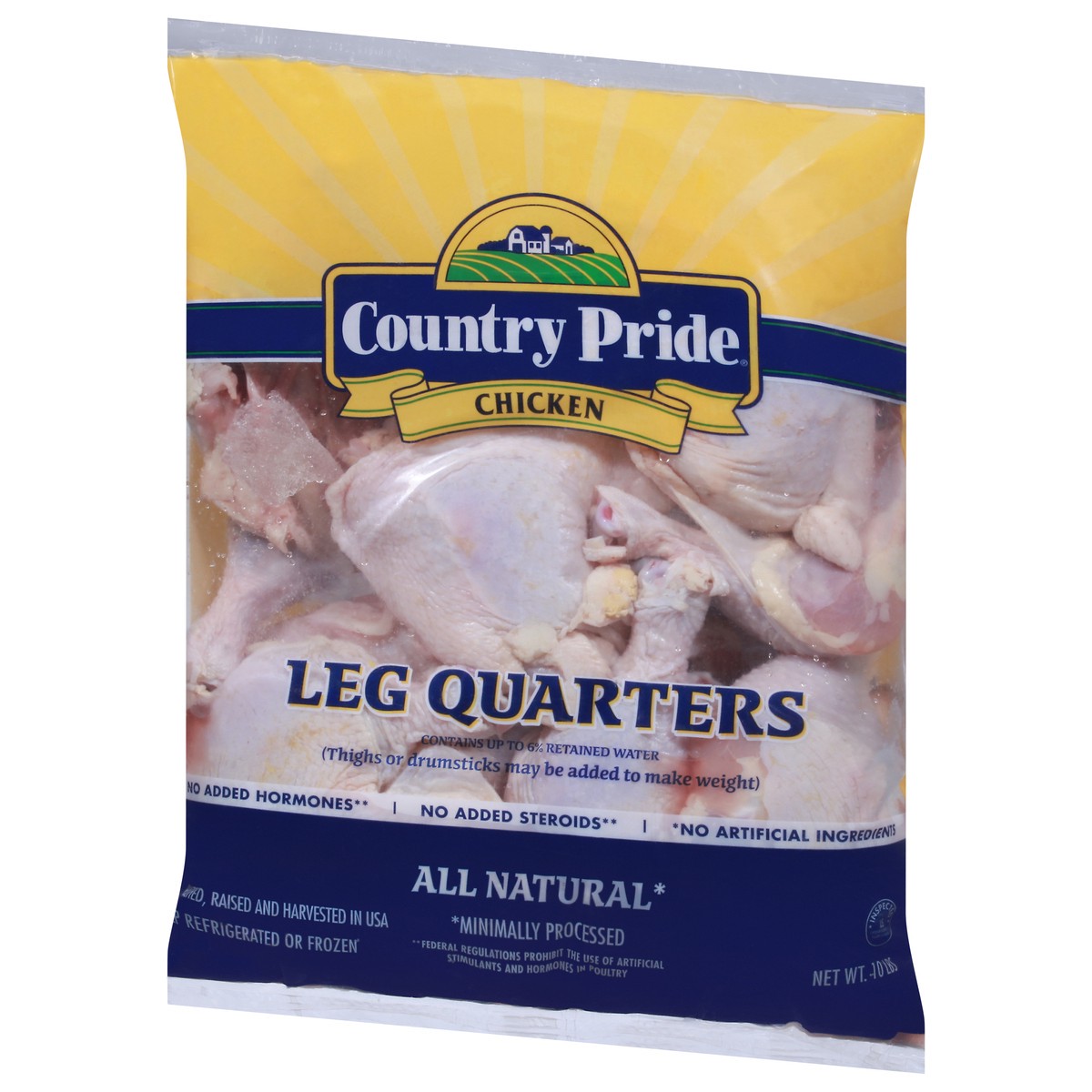 slide 7 of 12, Country Pride Leg Quarters Chicken 1 ea, 1 ct