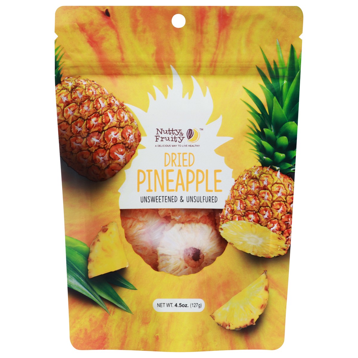 slide 1 of 6, Nutty & Fruity Dried Pineapple 4.5 oz, 4.5 oz