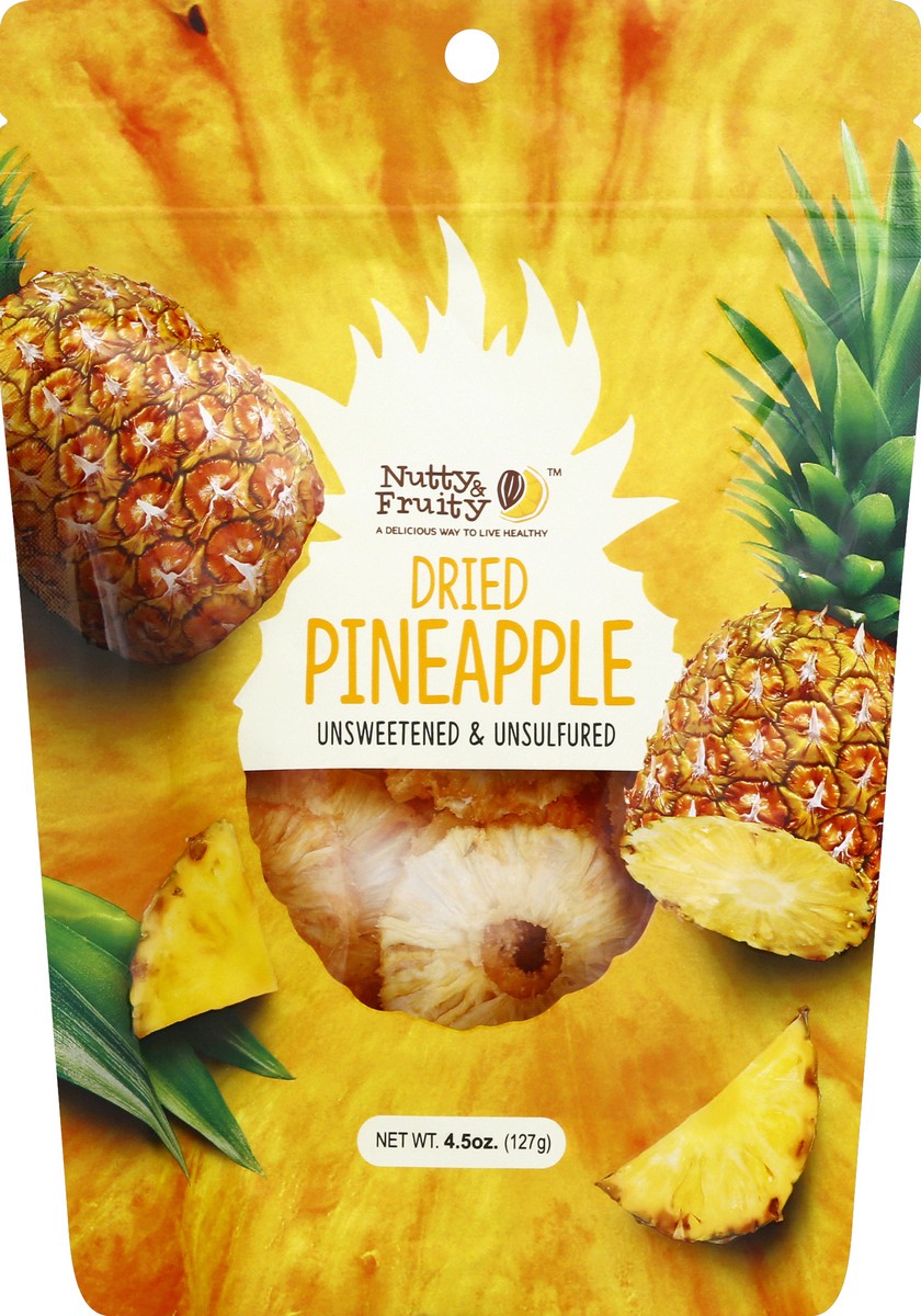 slide 5 of 6, Nutty & Fruity Dried Pineapple 4.5 oz, 4.5 oz