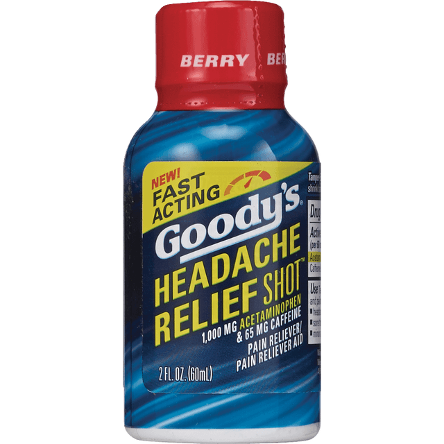 slide 1 of 1, Goody's Fast Acting Headache Relief Shot Pain Reliever Aid, 2 oz