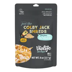 Violife Just Like Colby Jack Shreds, Dairy-Free Vegan 8 oz Bag