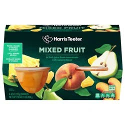 Harris Teeter Fruit Cups - Mixed Fruit in Light Syrup - 16 oz