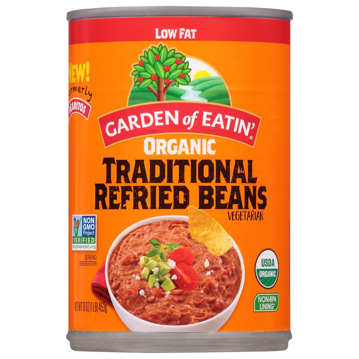 slide 1 of 1, Bearitos Organic Traditional Refried Beans, 16 oz