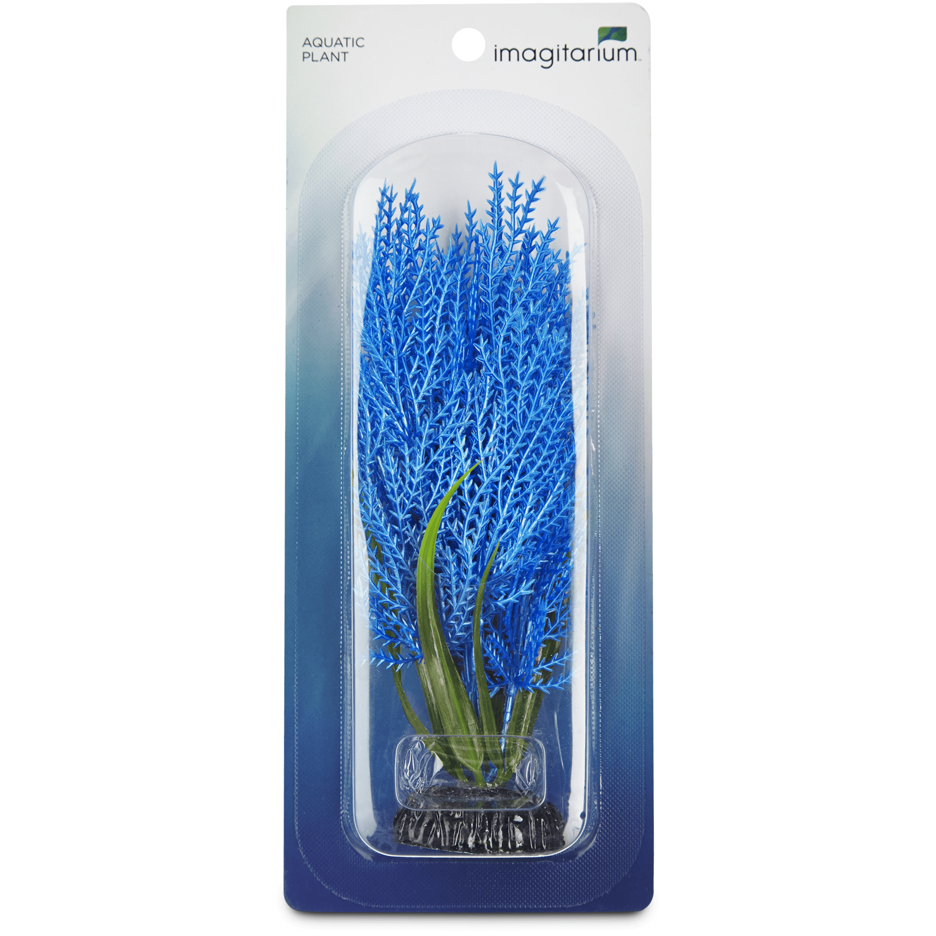 slide 1 of 1, Imagitarium Blue Hairgrass Plastic Aquarium Decor, MED