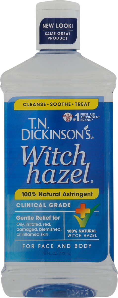 slide 6 of 9, T.N. Dickinson's Witch Hazel 100% Natural Astringent 16 fl oz, 16 fl oz