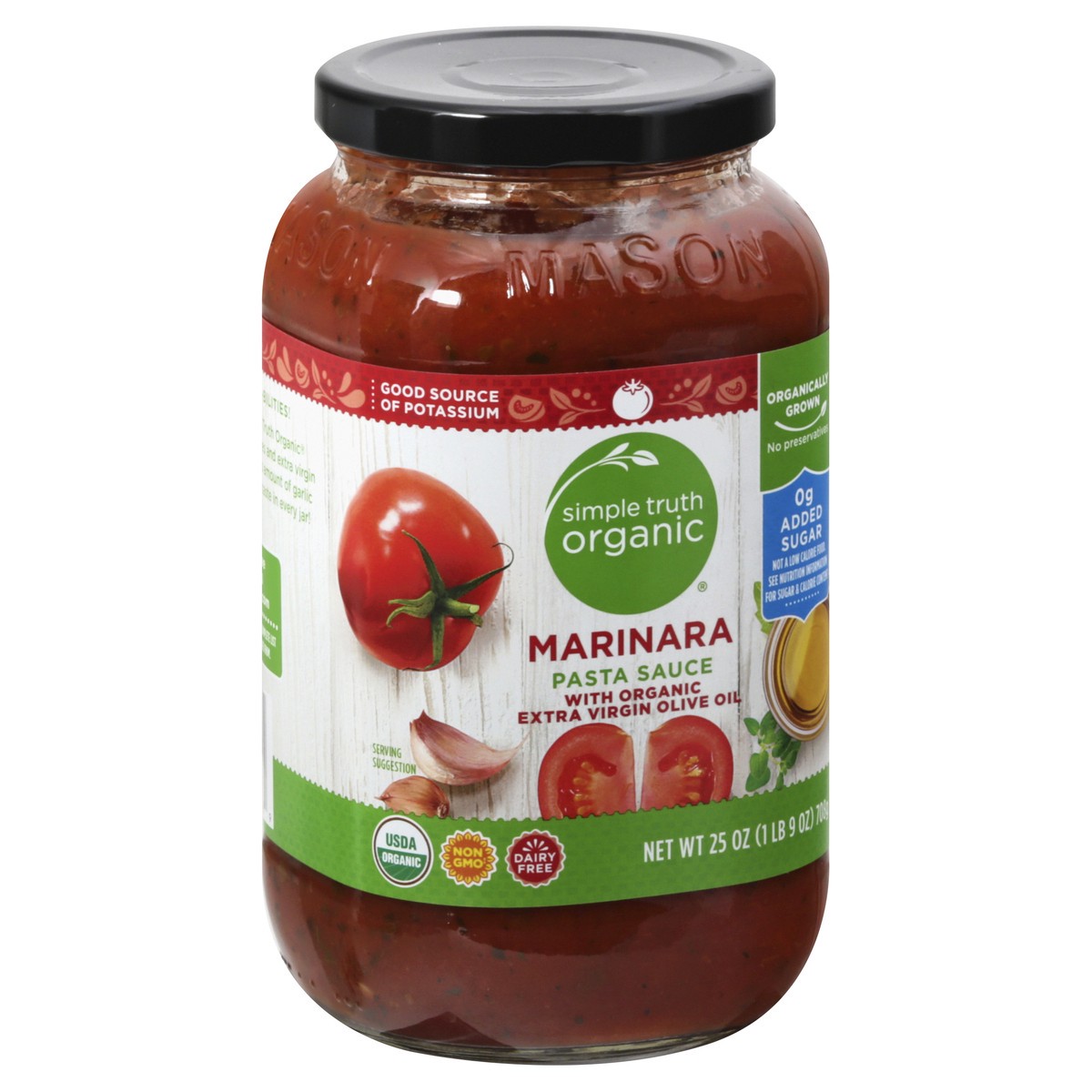 slide 3 of 9, Simple Truth Organic Marinara Pasta Sauce 25 oz, 25 oz