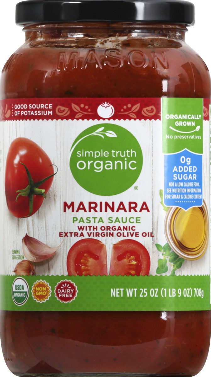 slide 6 of 9, Simple Truth Organic Marinara Pasta Sauce 25 oz, 25 oz