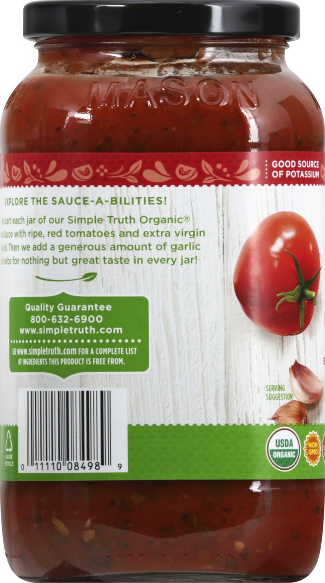 slide 4 of 9, Simple Truth Organic Marinara Pasta Sauce 25 oz, 25 oz