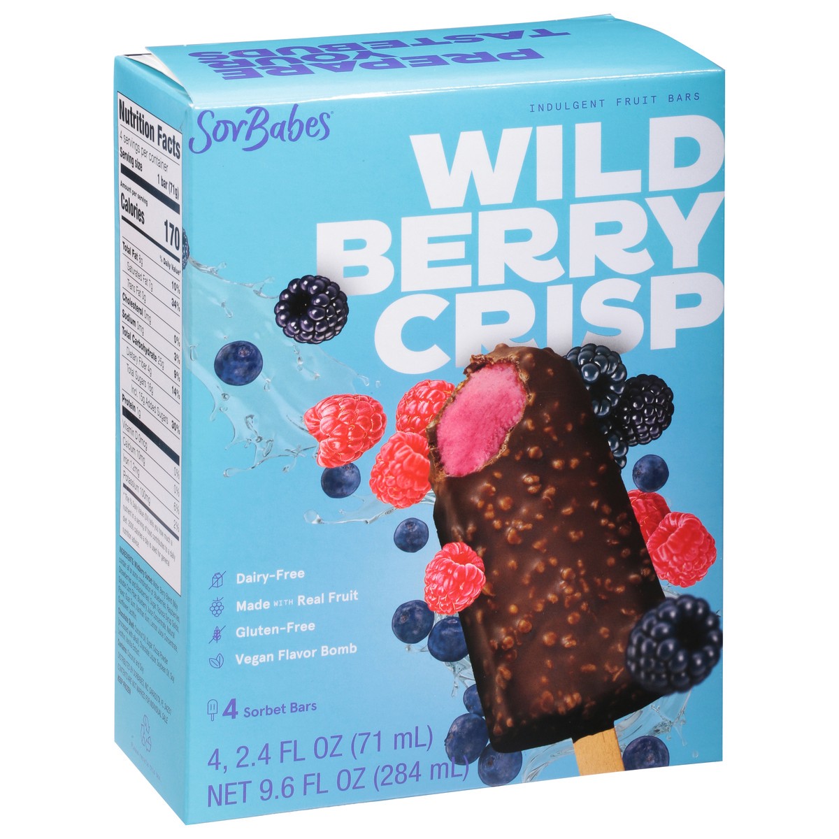 slide 2 of 9, Sorbabes Wildberry Crisp Bar 4Pk, 8 fl oz