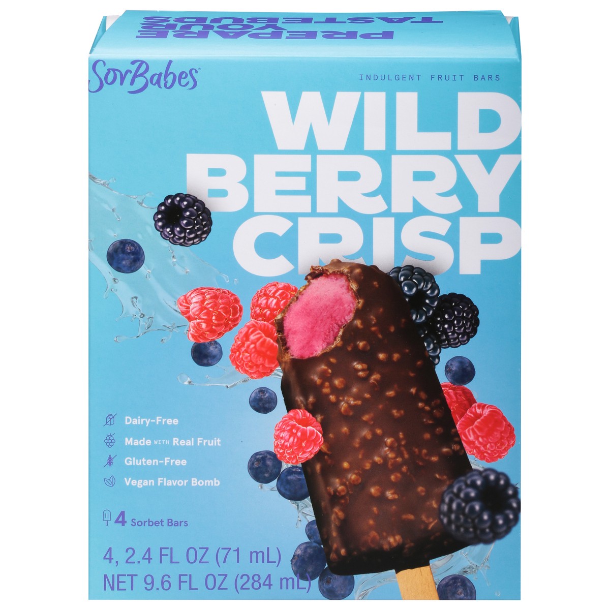 slide 1 of 9, Sorbabes Wildberry Crisp Bar 4Pk, 8 fl oz