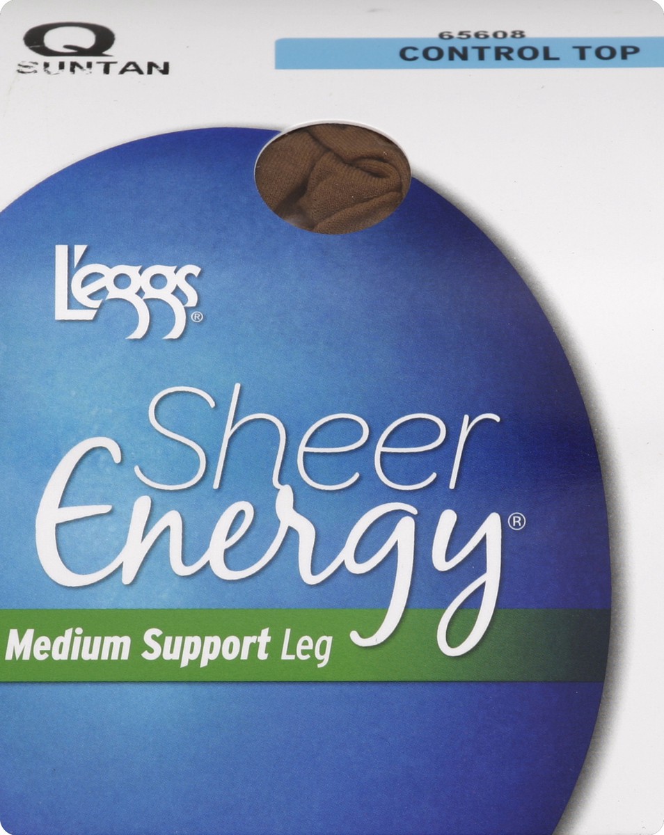 Leggs Sheer Energy Medium Support Sheer Pantyhose - Suntan, 2 pk - Kroger