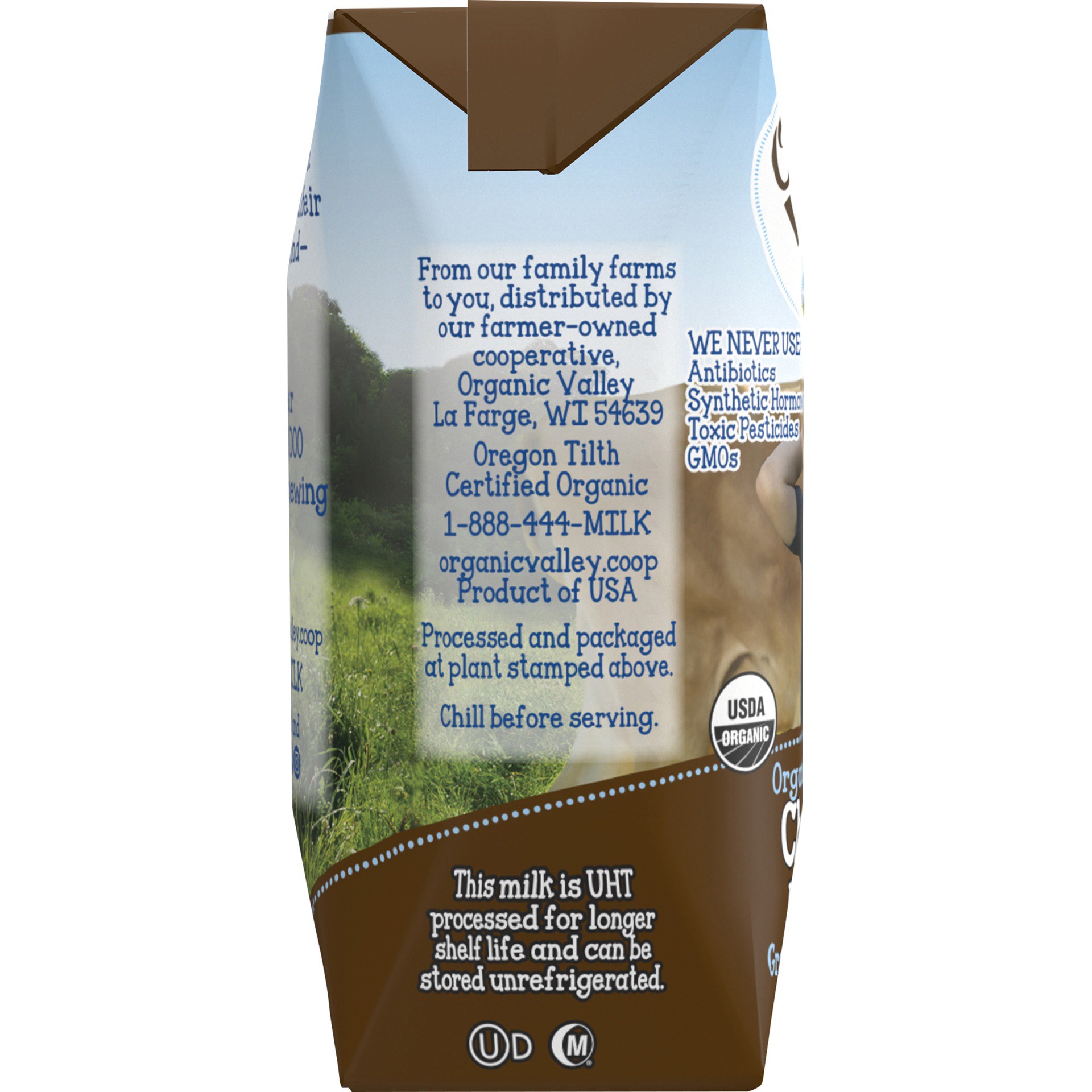 slide 3 of 6, Organic Valley 1% Lowfat Milk Chocolate, 6.75 fl oz