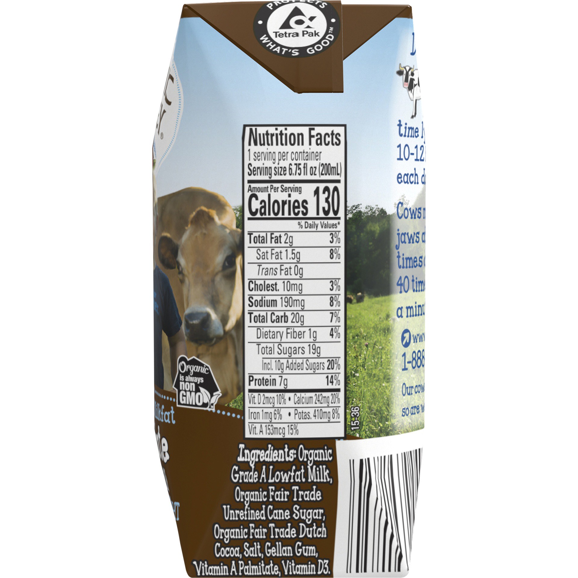 slide 2 of 6, Organic Valley 1% Lowfat Milk Chocolate, 6.75 fl oz