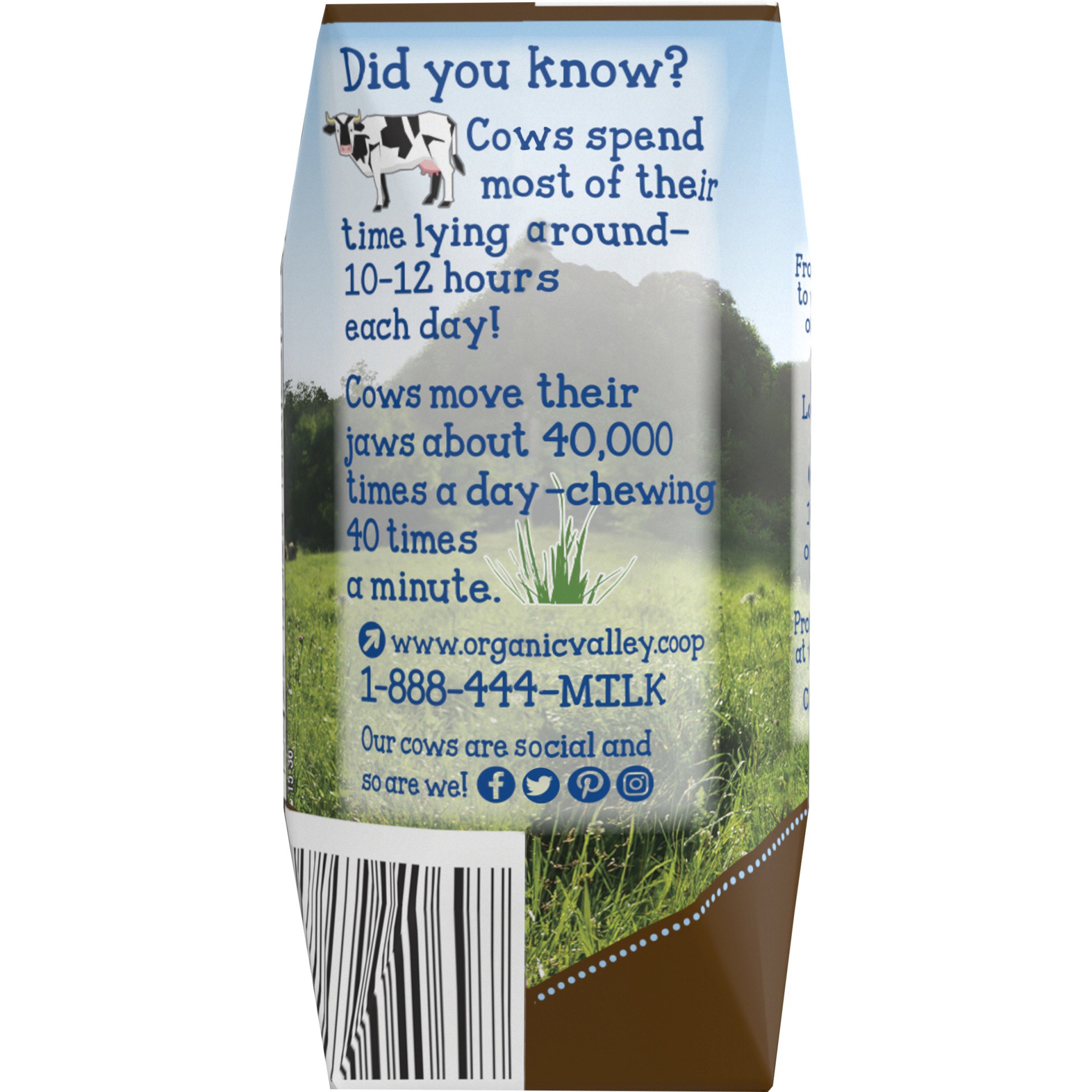 slide 6 of 6, Organic Valley 1% Lowfat Milk Chocolate, 6.75 fl oz